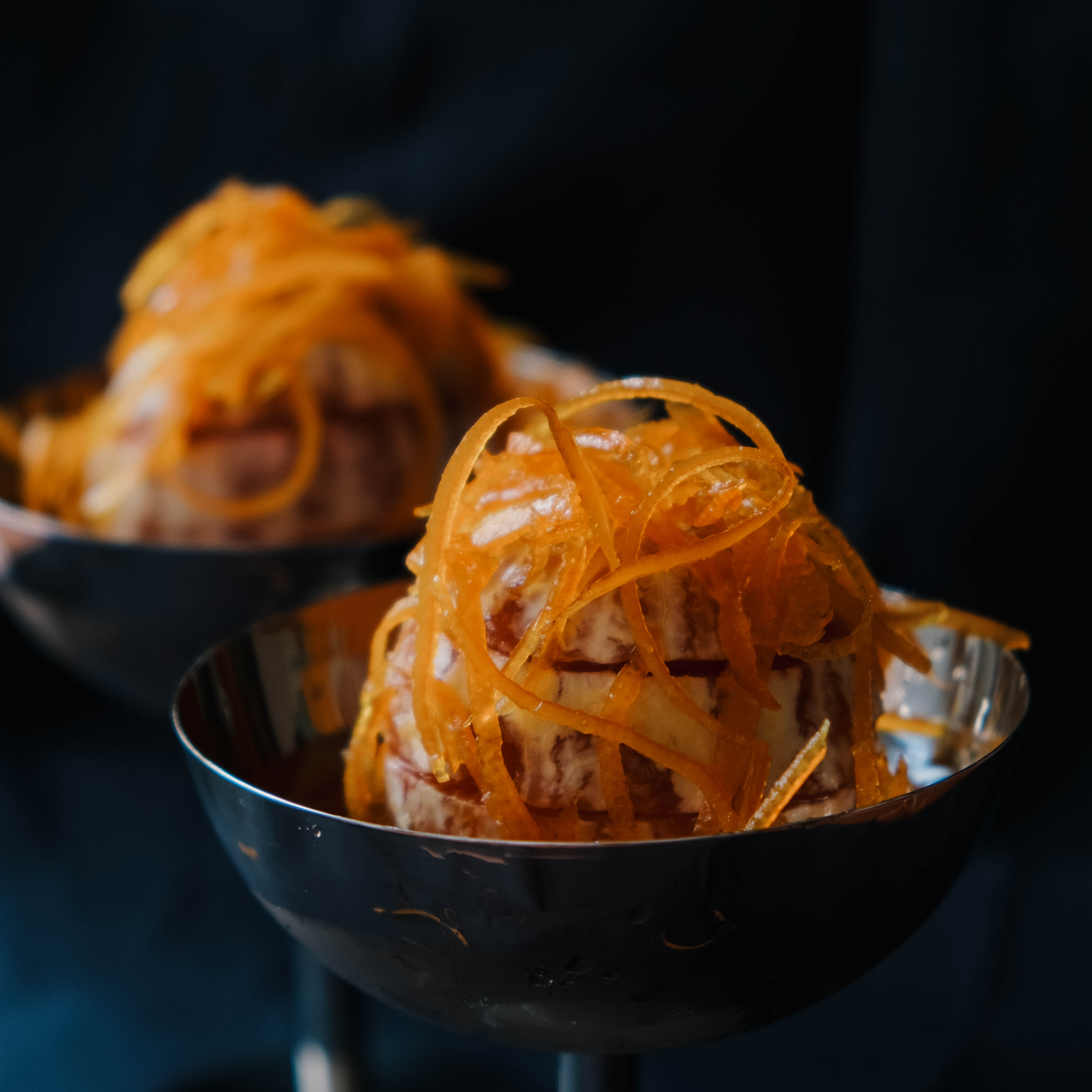 Blood Oranges Doused in a Boozy Sugar Syrup